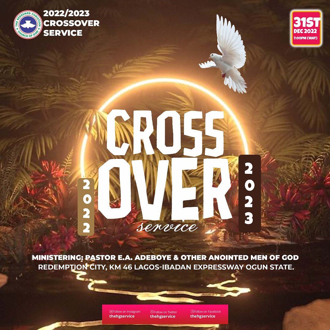 RCCG 2022 2023 CROSS OVER SERVICE LIVE BROADCAST