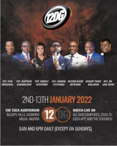 COZA 12 DAYS OF GLORY 2022