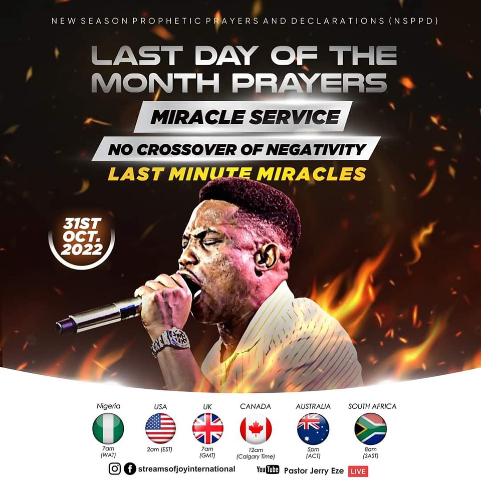 NSPPD LIVE 31ST OCTOBER 2022 DAILY PRAYER & DEVOTIONAL WITH JERRY EZE