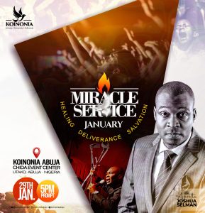 Koinonia Miracle service 29th January 2023