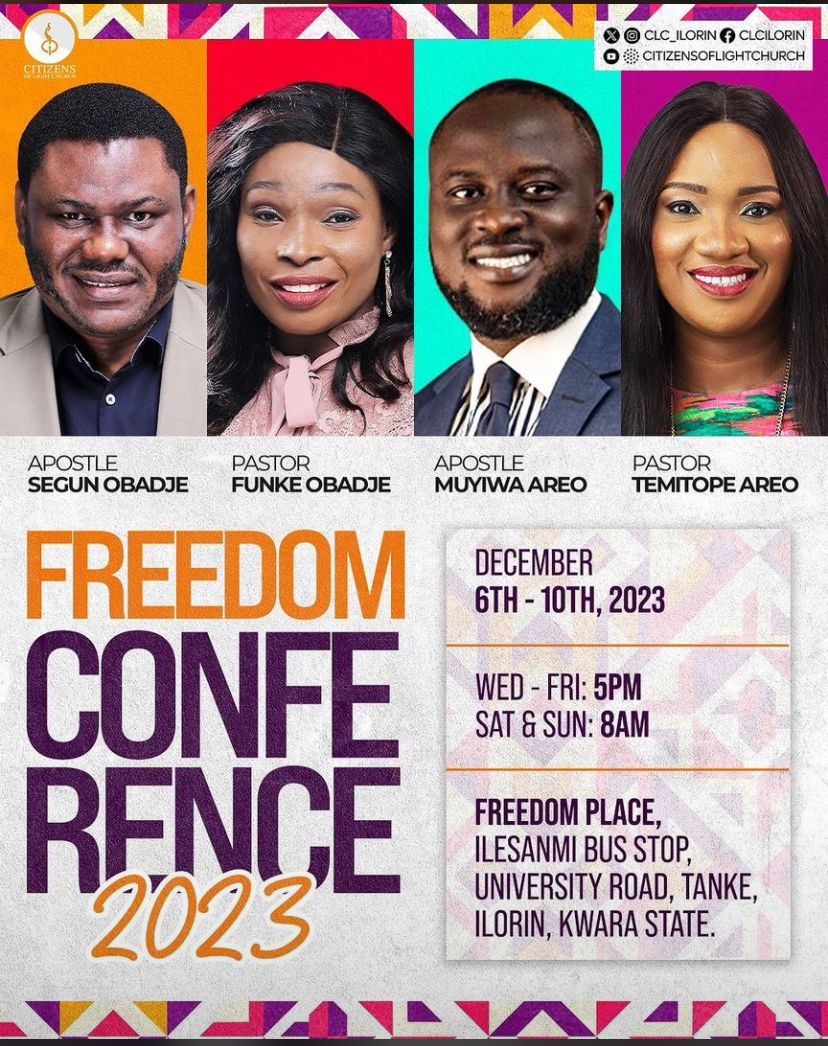 FREEDOM CONFERENCE (DECEMBER 2023) ALL DETAILS