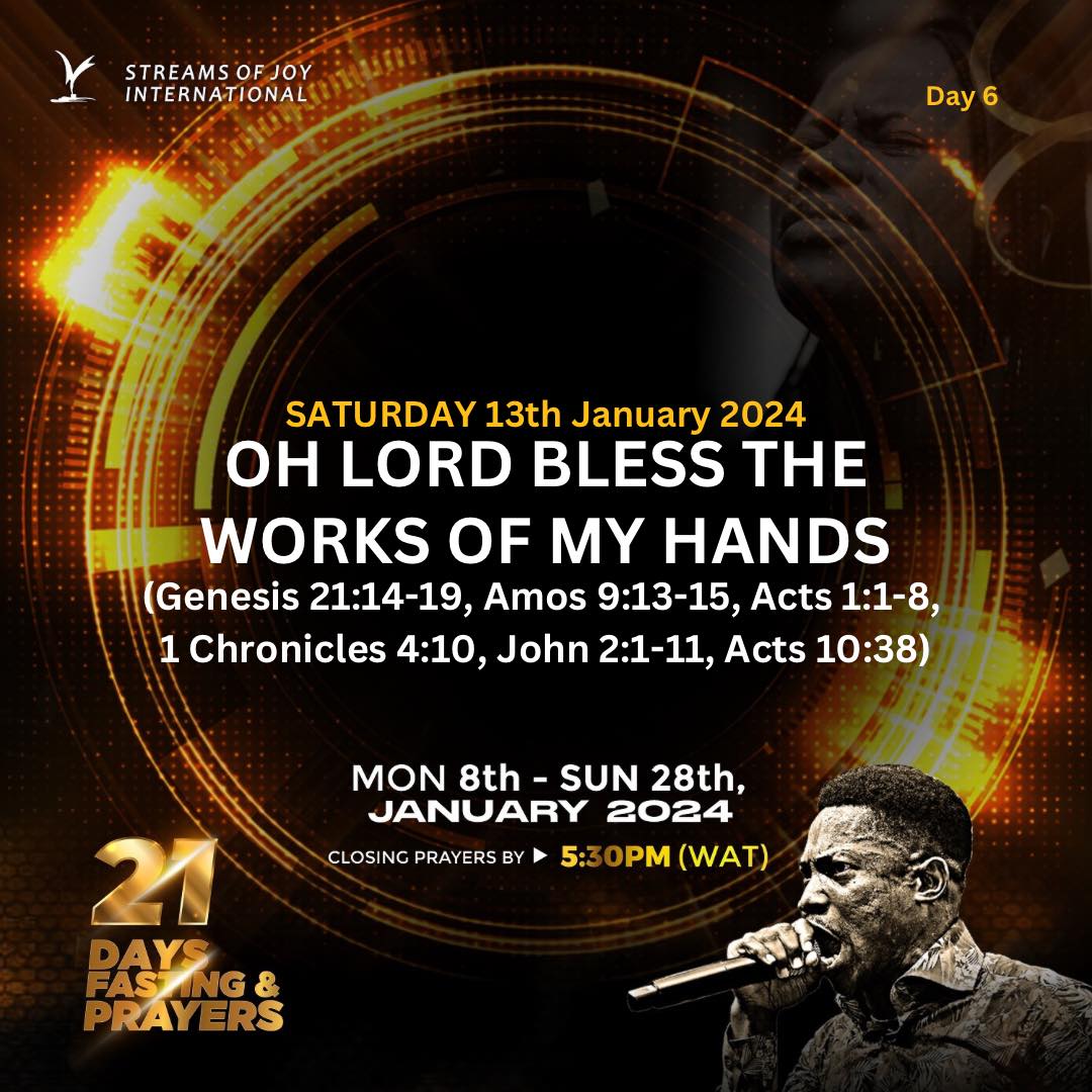 STREAMS OF JOY 21 DAYS FASTING & PRAYER DAY 10 PRAYER POINTS