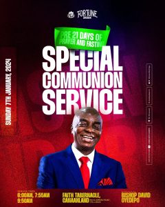 Pre 21 Days Fasting and Prayer Special Communion Service 2024